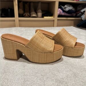 Light Brown Wedge Sandals